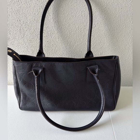 Kate Spade Perforated Navy Blue Leather Rectangle Green Lining Teacher Office - Picture 2 of 15